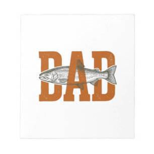 Vintage Dad Fishing Vector Shirt Design_1 Notepad