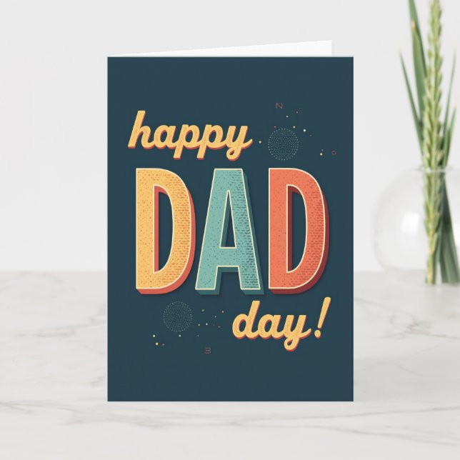 Vintage Dad Illustration Card (Front)