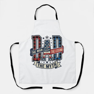 Vintage DAD The Man The Myth The Legend Shirt Desi Apron