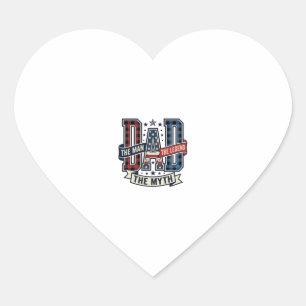 Vintage DAD The Man The Myth The Legend Shirt Desi Heart Sticker