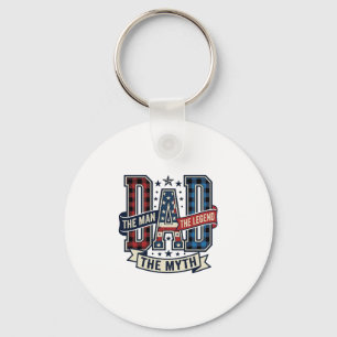 Vintage DAD The Man The Myth The Legend Shirt Desi Key Ring
