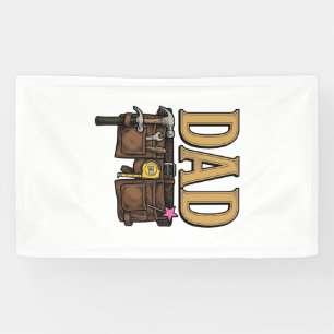 Vintage Dad Tool Belt Fathers Day Banner