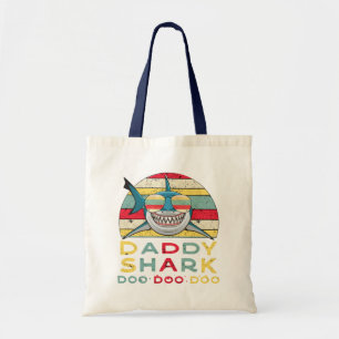 Vintage Daddy Shark "Doo Doo Doo" Tote Bag