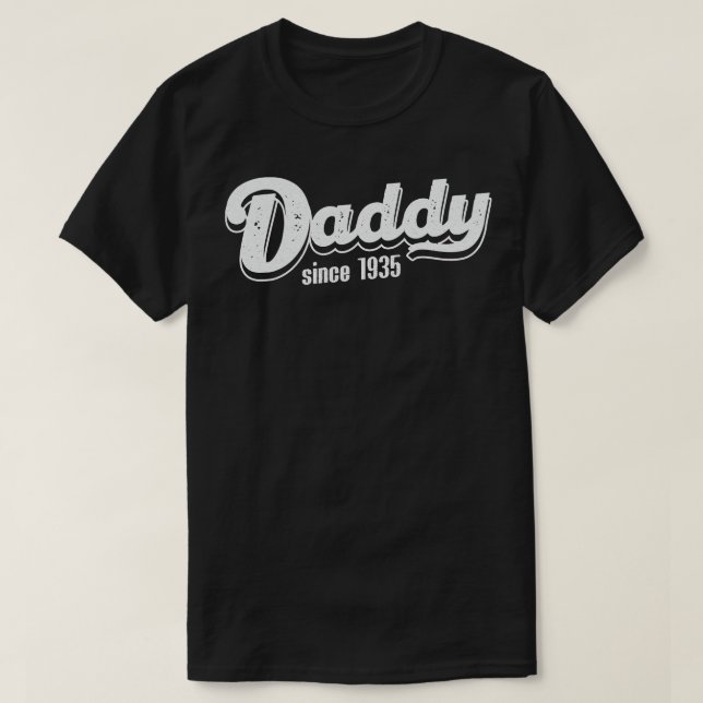 Vintage Daddy Since 1935 T-Shirt (Design Front)