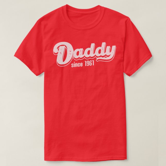 Vintage Daddy Since 1961 T-Shirt (Design Front)