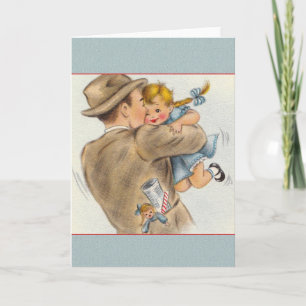 Vintage Daddy's Little Girl Father's Day Card
