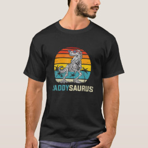 Vintage Daddysaurus T Rex Dinosaur Dad Saurus Hall T-Shirt