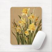 Vintage Daffodils Mousepad (With Mouse)