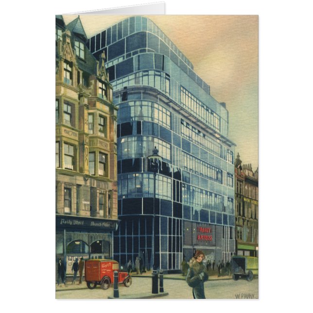 Vintage Daily Express Building on Fleet Street (Front)