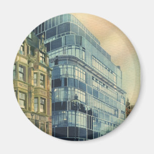 Vintage Daily Express Building on Fleet Street Magnet