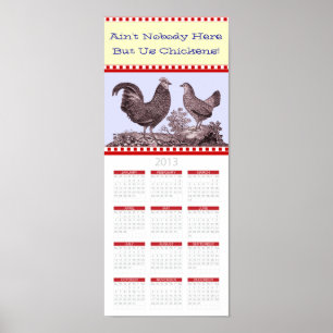 Vintage Dairy Farm Large Kitchen 2013 Calendar Poster