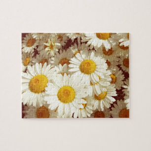 Vintage daisies jigsaw puzzle
