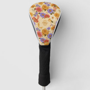 Vintage Daisy Floral Pattern (2) Golf Head Cover