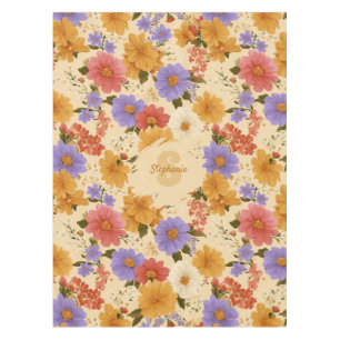 Vintage Daisy Floral Pattern (2) Tablecloth