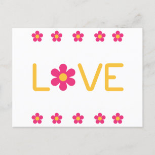 Vintage Daisy Love Postcard