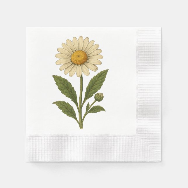 Vintage Daisy Napkin (Front)