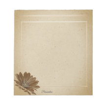 Vintage Daisy WildFlower Old Paper Personal