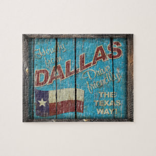 Vintage Dallas Jigsaw Puzzle