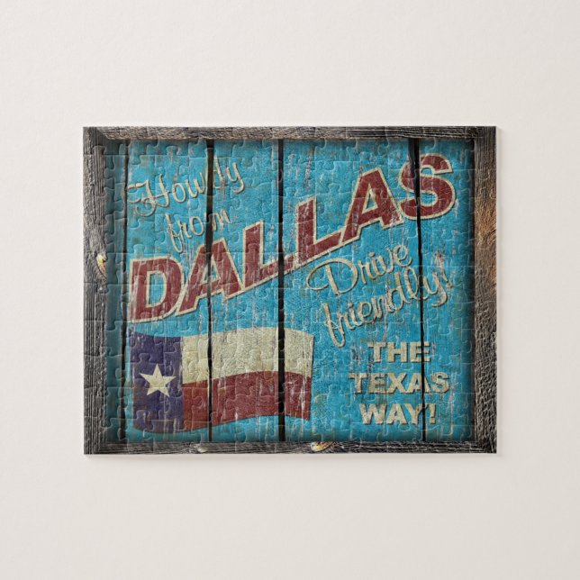 Vintage Dallas Jigsaw Puzzle (Horizontal)