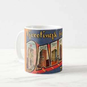 Vintage Dallas Texas Coffee Mug