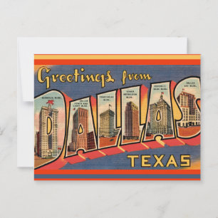 Vintage Dallas Texas Postcard