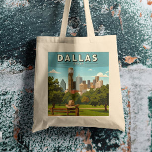 Vintage Dallas Texas Tote Bag