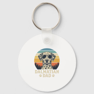 Vintage Dalmatian Dad Dog Lover Design_1 Key Ring