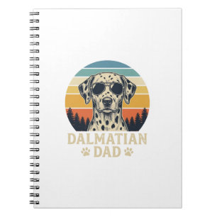 Vintage Dalmatian Dad Dog Lover Design_1 Notebook