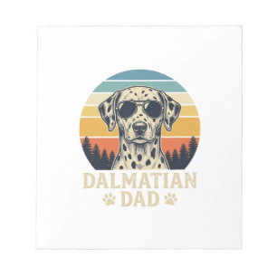 Vintage Dalmatian Dad Dog Lover Design_1 Notepad