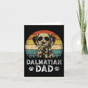 Vintage Dalmatian Dad Dog Lovers Father&#; s Day T Card