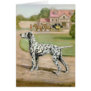 Vintage - Dalmatian Dog & Carriage,