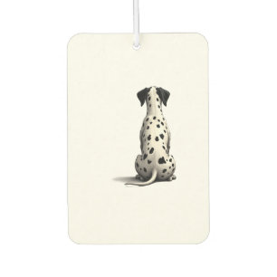 Vintage Dalmatian Dog From Behind Illustration Min Car Air Freshener