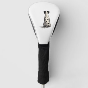 Vintage Dalmatian Dog From Behind Illustration Min Golf Head Cover