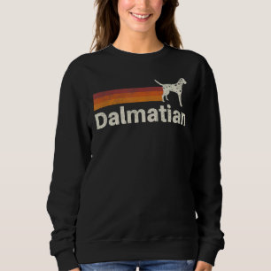 Vintage Dalmatian Retro Mum Dad Dog Sweatshirt