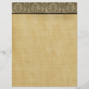 Vintage Damask Border Paper Background Flyer