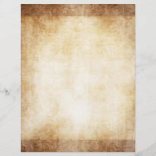 Vintage Damask Border Stationery