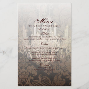 vintage damask chandelier wedding