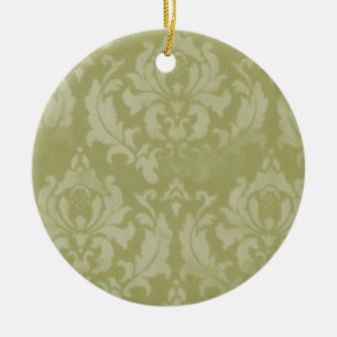 Vintage Damask Christmas Ornament