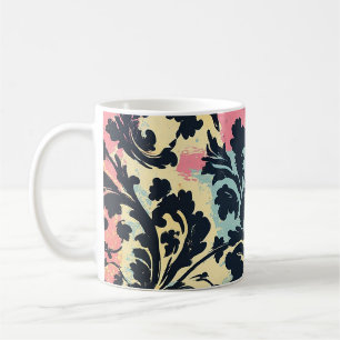 Vintage Damask Flourish Pattern Coffee Mug