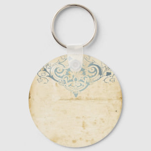 Vintage Damask Key Ring