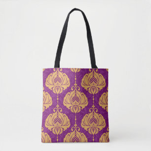 Vintage Damask Ornamental Pattern. Tote Bag