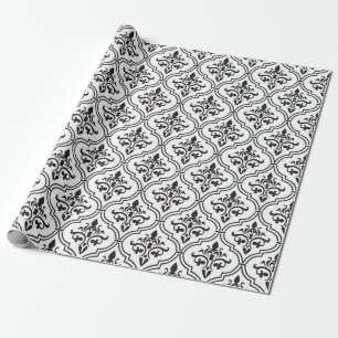 Vintage damask pattern seamless design. wrapping paper