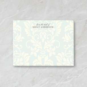 Vintage Damask Personalised Name Post-it Notes