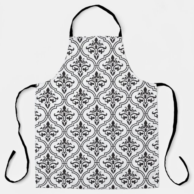 Vintage Damask Seamless Classic Design Apron (Front)