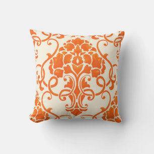 vintage damask seamless pattern element. Elegant l Cushion