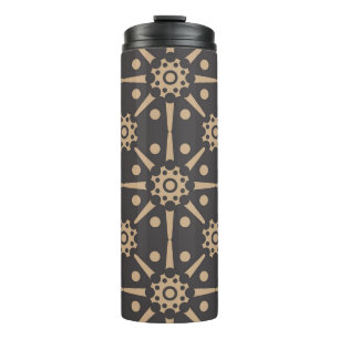 Vintage damask seamless retro pattern background r thermal tumbler