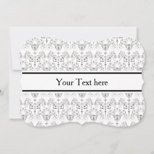 Vintage Damasks Wallpaper - black + your backgr.