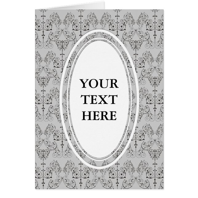 Vintage Damasks Wallpaper - black + your backgr. (Front)