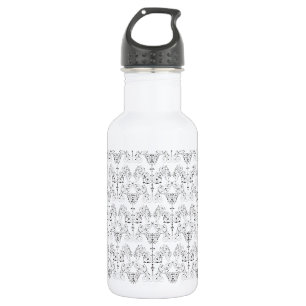Vintage Damasks Wallpaper - black + your backgr. 532 Ml Water Bottle