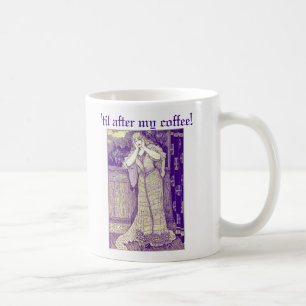 Vintage Damsel in Distress Funny Don't talk to me Coffee Mug